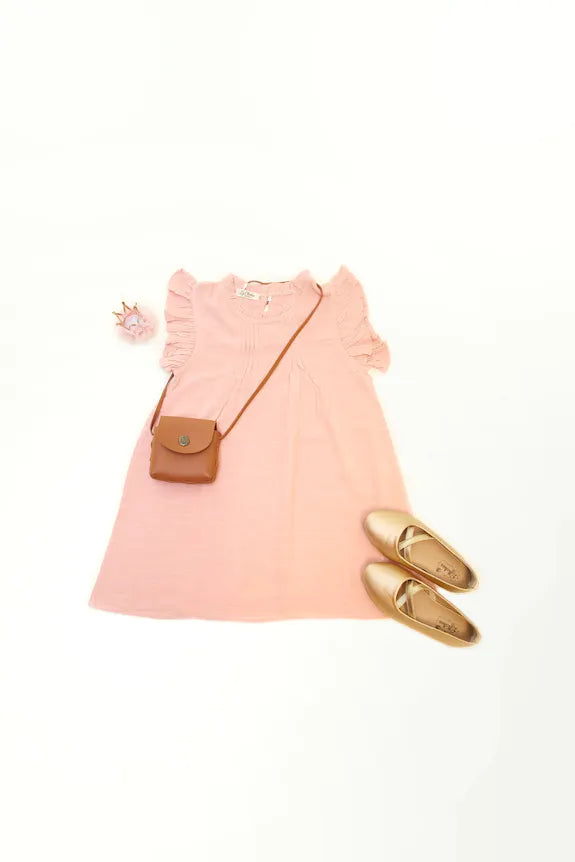 Jolie Dress - 100% coton / Pink or Beige