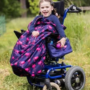 Housse Flamant rose marine confortable en fauteuil roulant