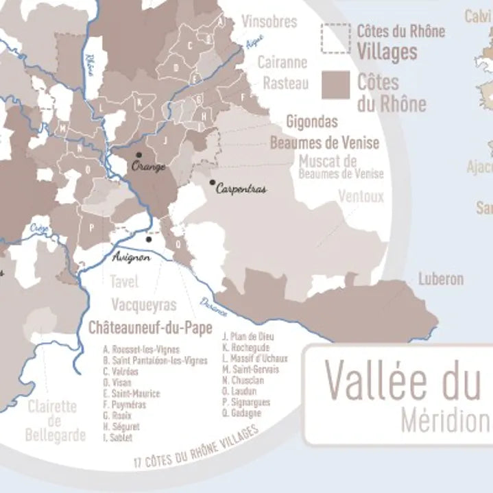 Carte des vins France - version Élégante