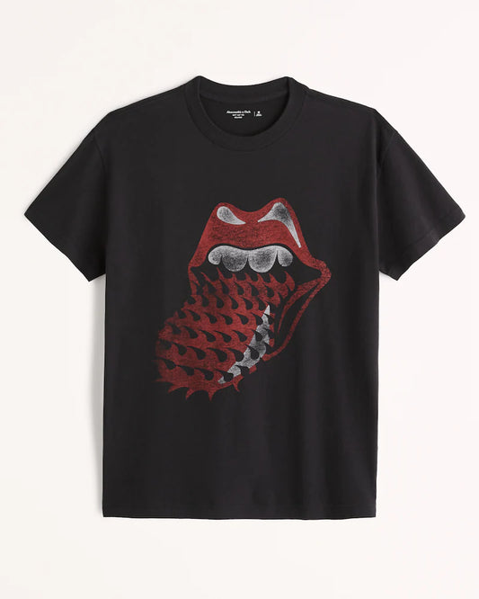 T-shirt décontracté Rolling Stones inspiré des années 90